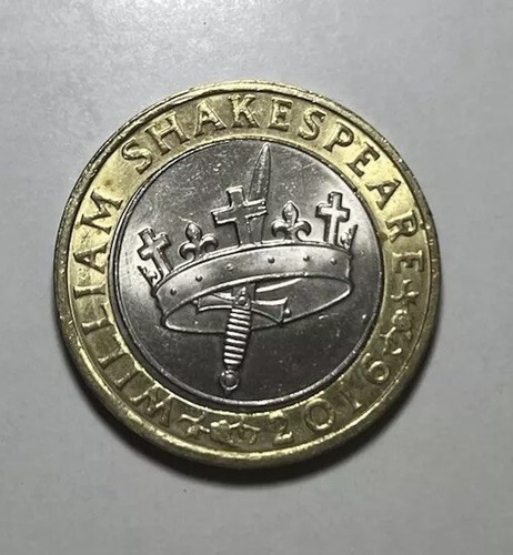 Shakespeare coin crown - coin,