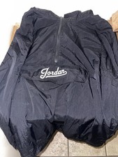 Air Jordan Black Windbreaker Jacket Hoodie White Spell Out 2xl Men’s
