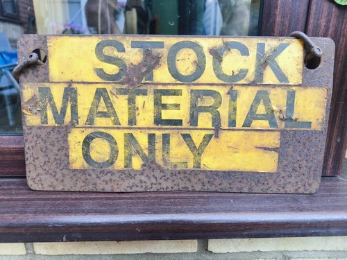 Vintage industrial metal sign - vintage,