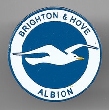 Brighton & Hove Albion Enamel Football Pin Badge  (ref: W&W001)