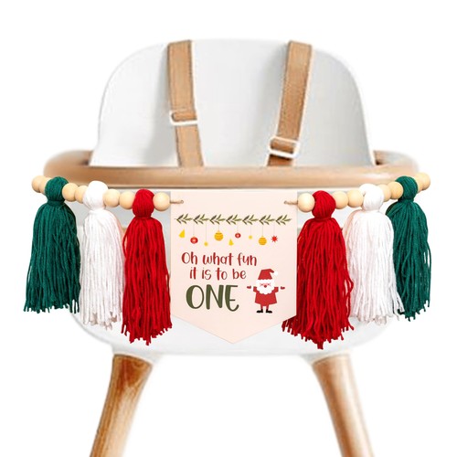Christmas high chair banner - christmas,