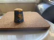 Cloisonne enamelled brass thimble - various designs 