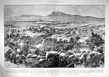 Old Antique Print 1900 Ambuscade Koorn Spruit Boers War Broadwood Nchu 20th