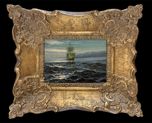 Framed original oil painting - framed,