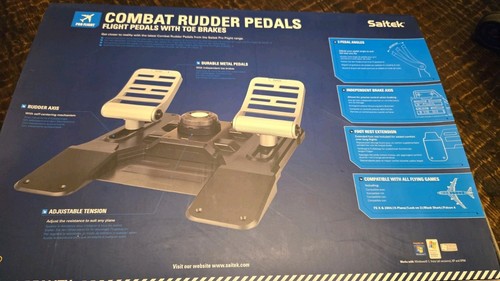 Saitek combat rudder pedals - saitek,