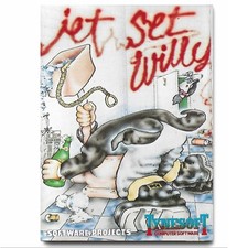 Jet Set Willy Retro Platform Game Spectrum Artwork Printed on Sheet Metal Sign
