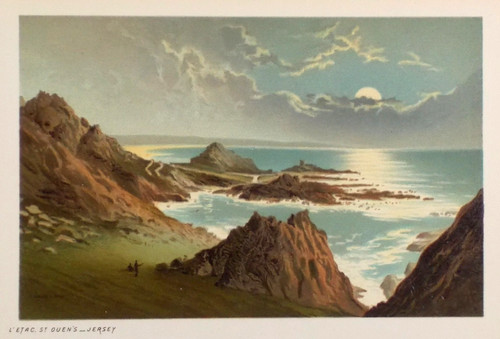 Old antique print etac - l'etac, st