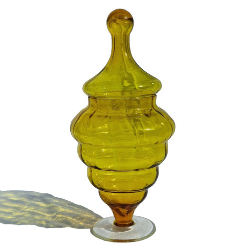 Italian glass lidded