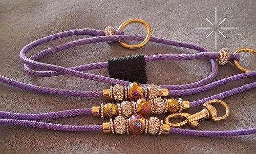 New beaded dog show lead - show, &