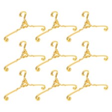  10 Pcs Baby Doll Clothes Storage Dog Closet for Cat Small Hangers