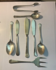 8 ITEMS ASSORTED VINTAGE SILVER PLATED TABLE WARE (540A)