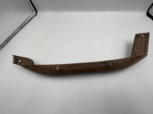 Maori hand carved waka taua - hand,