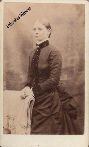 1887 cdv lady bustle - 1887,