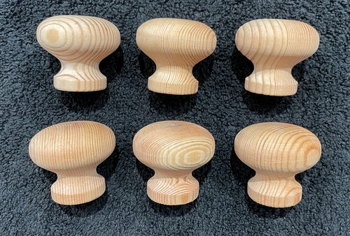 40mm pine knobs pack 6 - 40mm,