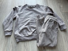 Next boys brown sweater and jogger set age 5-6 years