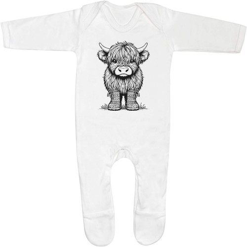 Baby highland cow boots - highland,