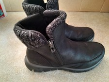 Ladies Skechers Black Winter Boots Uk Size 7