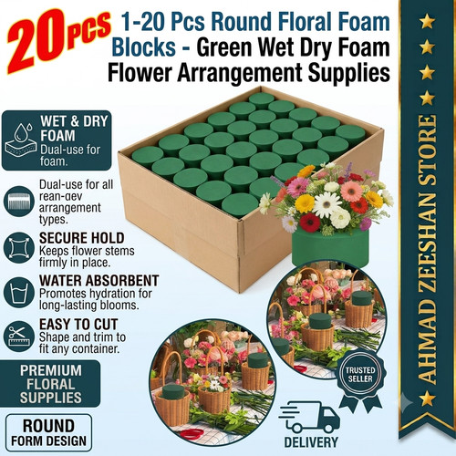 Pcs round floral - pcs, foam