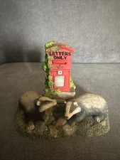 The Leonardo Collection Countryside Friends 1998 Figurine Badgers Letters Only