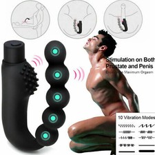 Prostate Vibrator Massager Dildo Anal Butt Plug G-spot Vibrating Sex Toys Adult