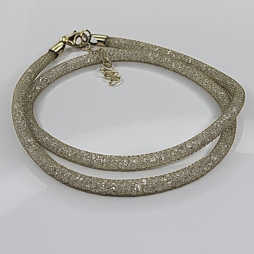 925 diamonique mesh necklace - 925,