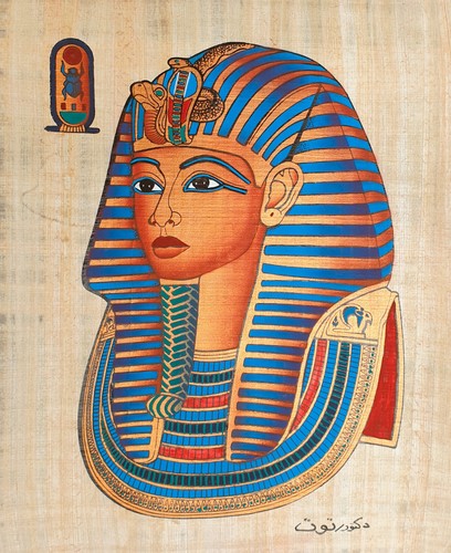 Egyptian papyrus painting - papyrus,
