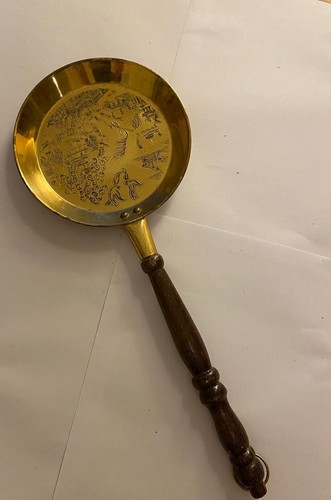 Vintage brass pan asian - vintage,