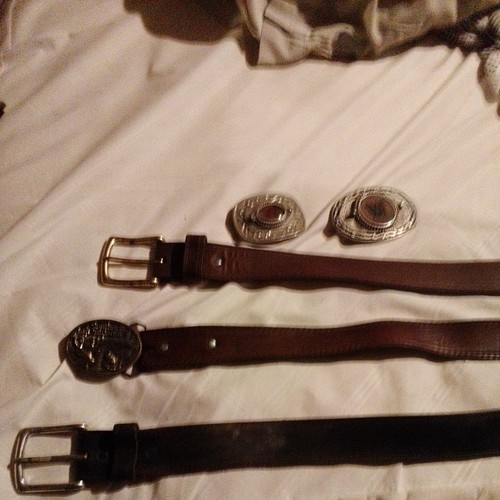 Vintage buckle and redwing
