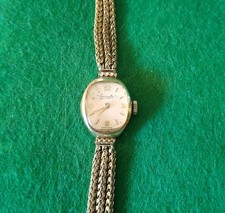 Vintage Everite Ladies Coctail Watch, Swiss Made, Rolled Gold, Not Working