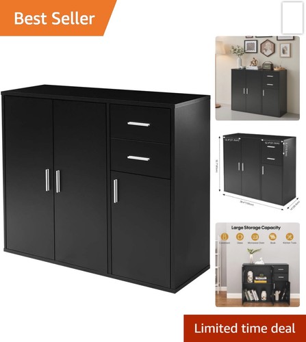 Black sideboard storage - black,