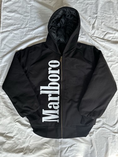 Custom marlboro black jacket - black,