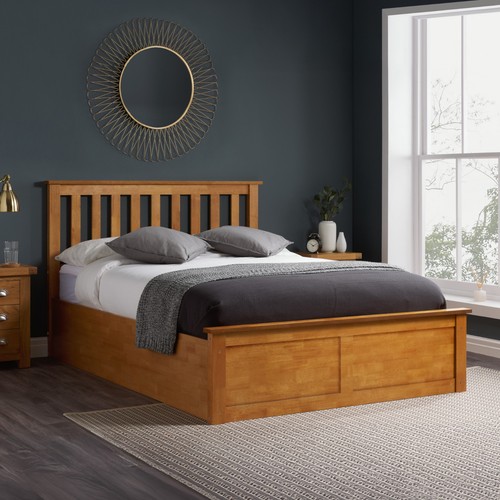 Wooden ottoman bed - wooden, bed,