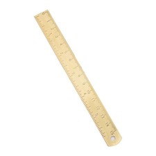 Vintage Brass Ruler Label Book