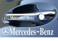 4 x MERCEDES BENZ decals white