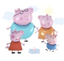 PEPPA PIG Balloons 4pc Set Birthday Party Decorations Large Foil Balloon