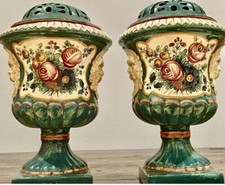 Antique Italian Majolica Urns