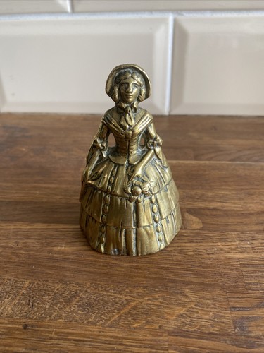 Vintage brass crinoline lady - crinoline,