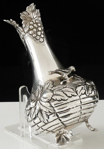 Portuguese silver bud vase - silver,
