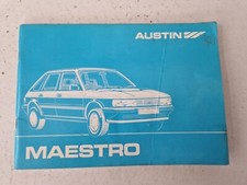Austin Maestro Handbook AKM5320 3rd Edition Dated 1983 1.3 1.6 L HLE HLS