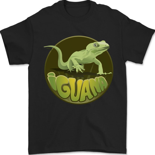 Iguana lizard mens shirt - lizard, t-shirt