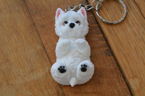West highland terrier keychain - west,