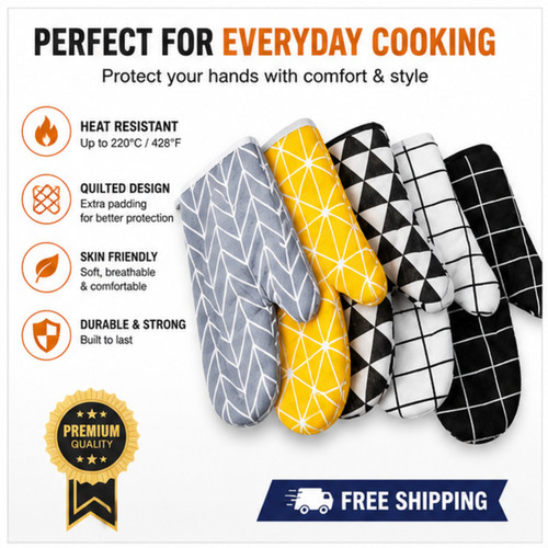 Oven gloves heat resistant - oven,
