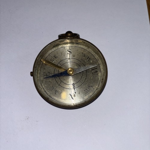 Antique french brass pocket - brass,