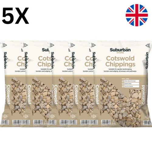 20mm white cotswold decorative - white,