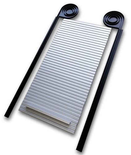 Silver tambour door motorhome - silver,