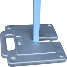 Set of 2 x 10kg Pop-Up Gazebo Weights up to 30mm Leg, Powder Coated Stackable