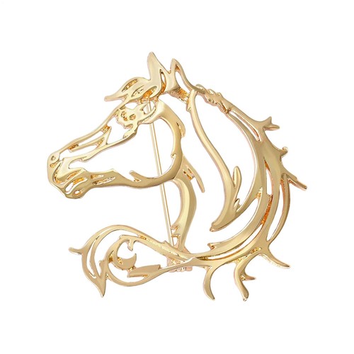 Horse brooch pin - brooch, for