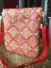 Cross body bag - new - HANDMADE with Bright Oilcloth