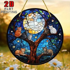 Colourful Cats in Tree with