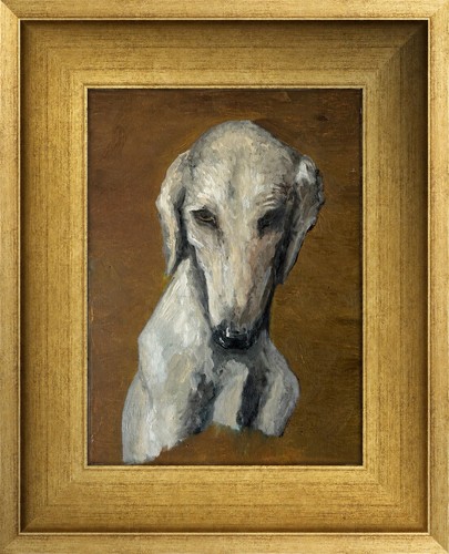 Original art greyhound - -,